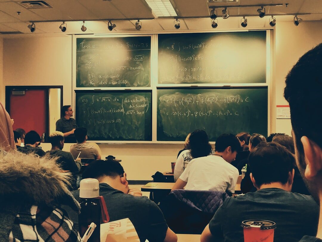 Journalism training classroom with students and instructor